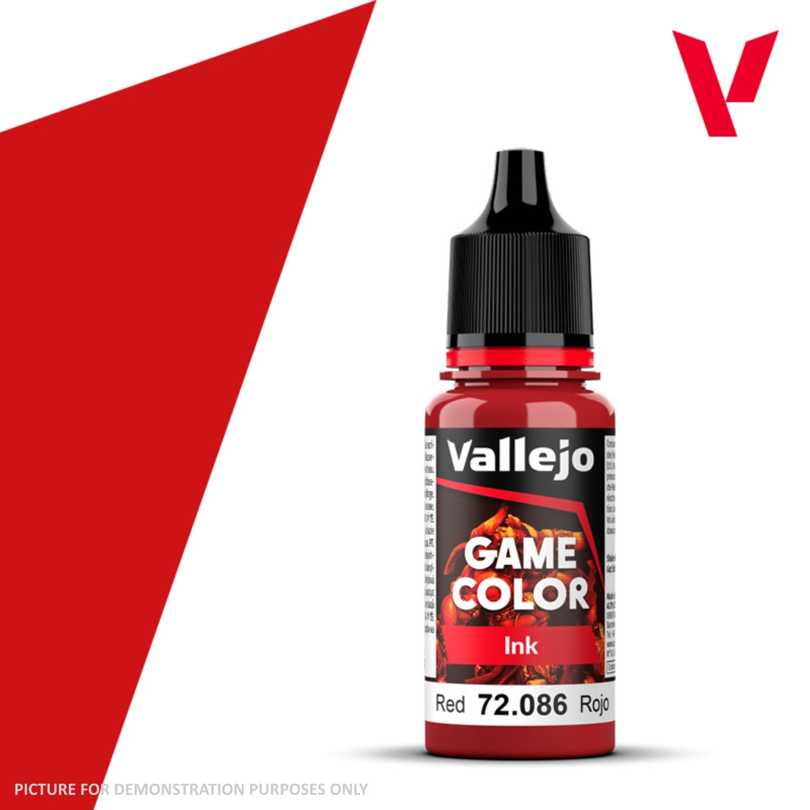 Vallejo Game Colour Ink - 72.086 Red 18ml